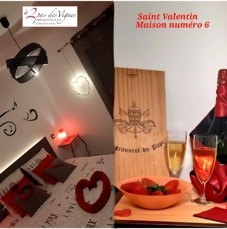 A 2 Pas Des Vignes, Hebergements Et Spa, Maison Numero 6, A Chateauneuf Du Pape Eksteriør billede