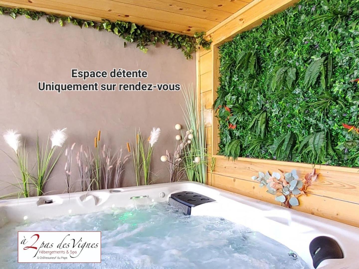 A 2 Pas Des Vignes, Hebergements Et Spa, Maison Numero 6, A Chateauneuf Du Pape Eksteriør billede